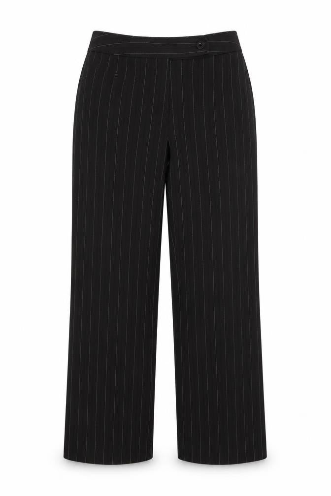 m&s Womens Multicoloured Striped Polyester Trousers  Size 12 L29 in Regular