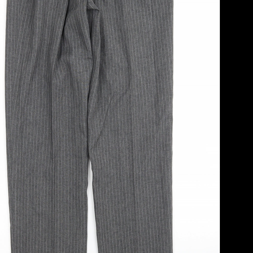 Daxon Womens Multicoloured Striped Polyester Trousers  Size 12 L30 in Regular