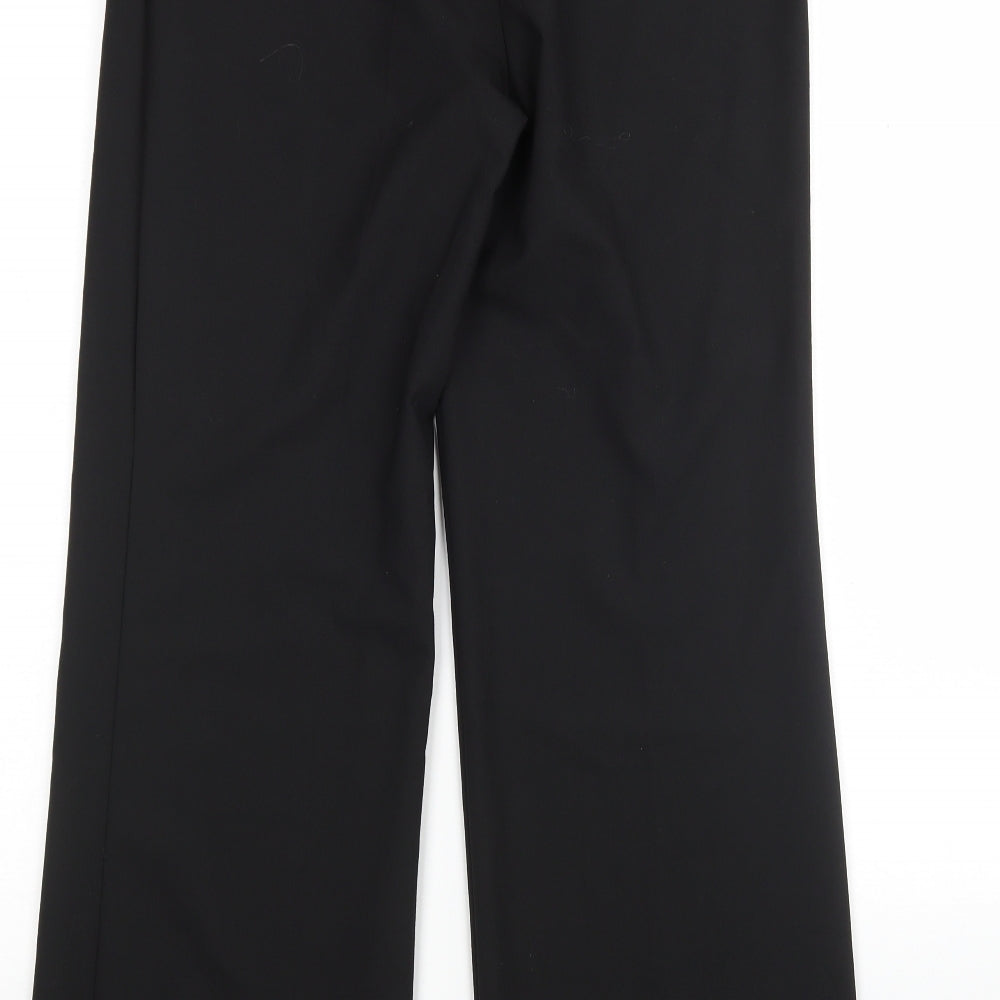 M&S Womens Black  Polyester Trousers  Size 10 L31 in Regular