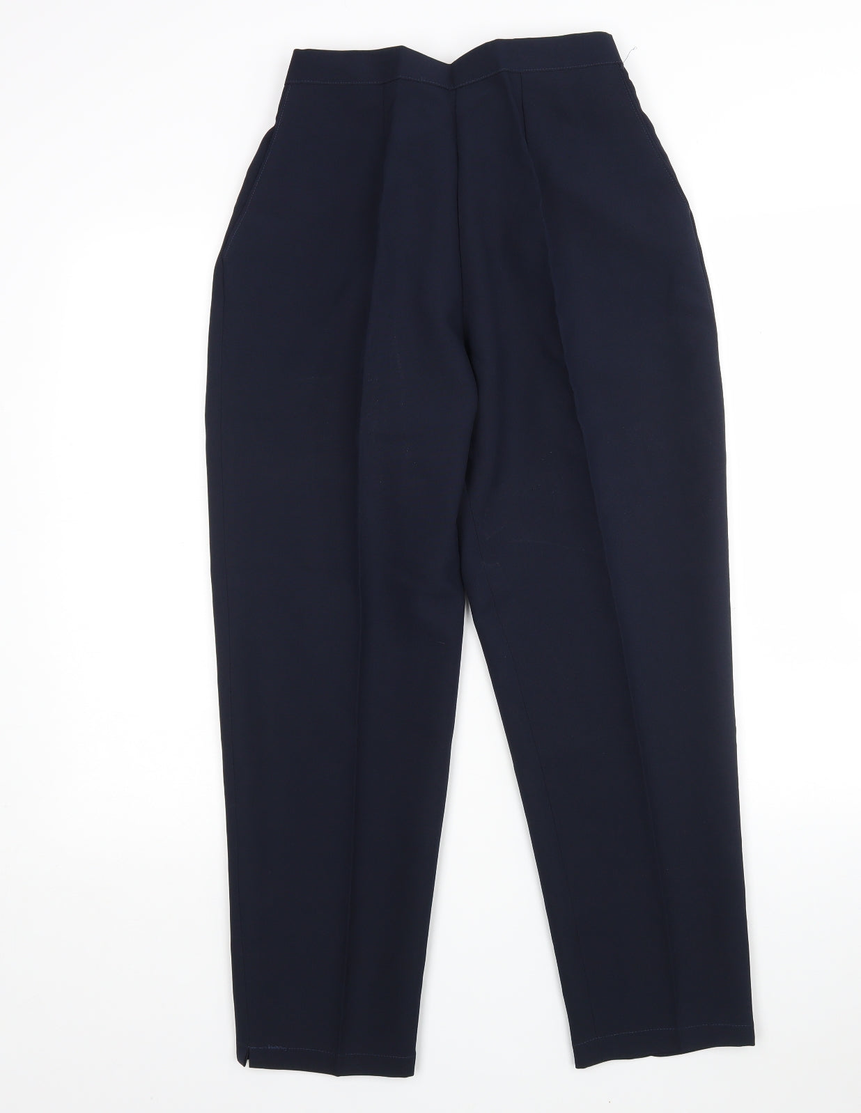 Preworn Womens Blue  Polyester Trousers  Size 14 L27 in Regular