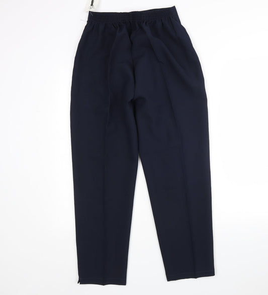 Preworn Womens Blue  Polyester Trousers  Size 14 L27 in Regular