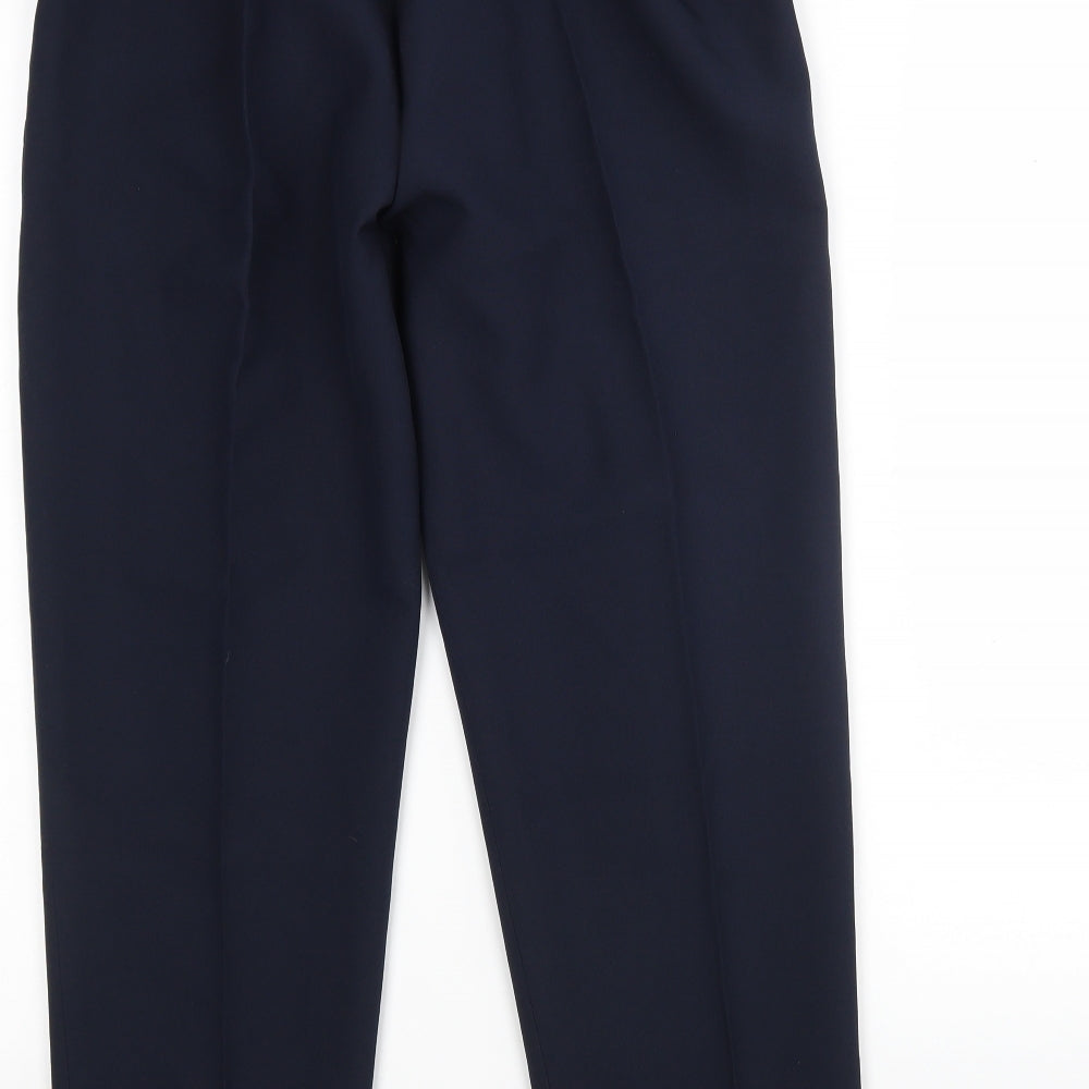 Preworn Womens Blue  Polyester Trousers  Size 14 L27 in Regular