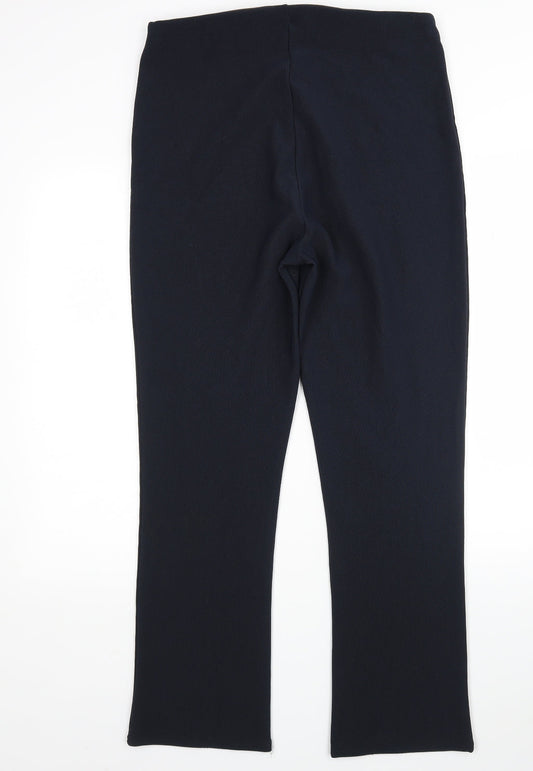 Preworn Womens Blue  Polyester Trousers  Size 16 L29 in Regular