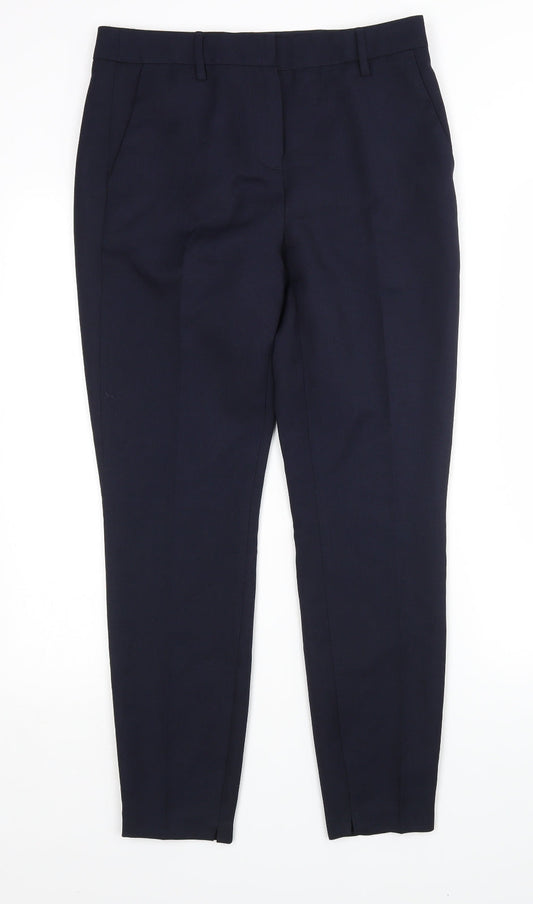 NEXT Womens Blue  Polyester Trousers  Size 8 L28 in Regular