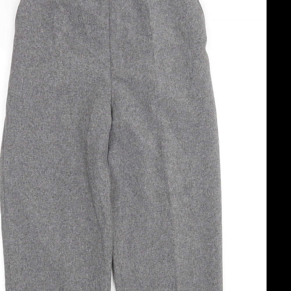 Emma Collection  Womens Grey  Polyester Trousers  Size 14 L27 in Regular