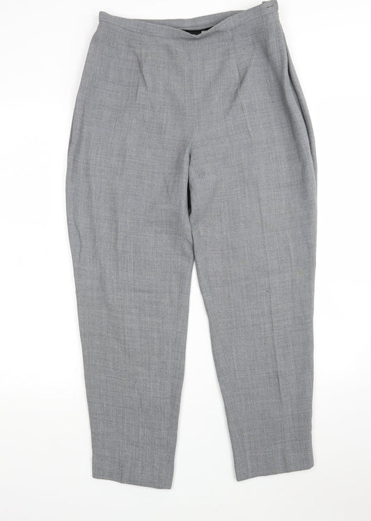 Principles Womens Grey  Viscose Trousers  Size 12 L27 in Regular