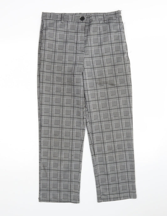 Preworn Womens Multicoloured Houndstooth  Cropped Trousers Size L L23 in Regular