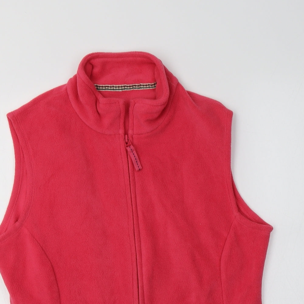 M&S Womens Pink   Gilet Waistcoat Size 10
