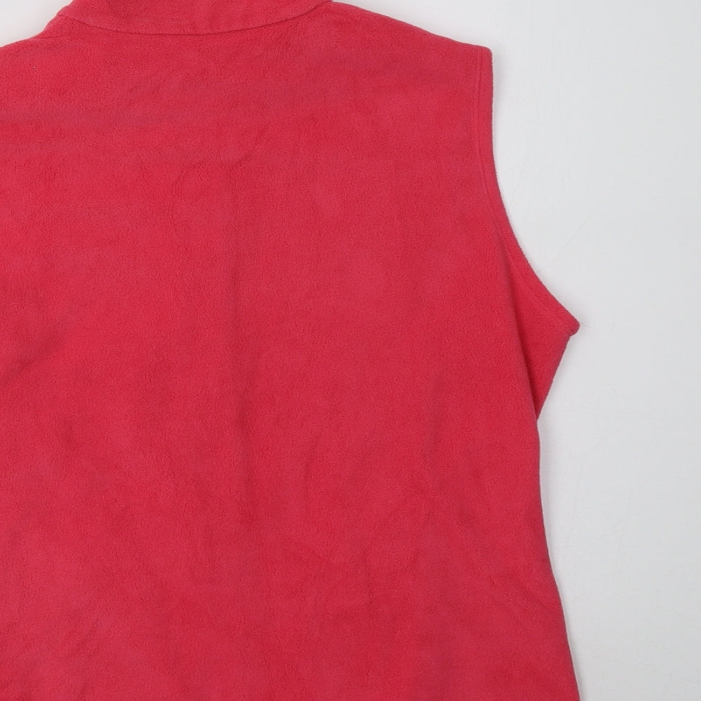 M&S Womens Pink   Gilet Waistcoat Size 10
