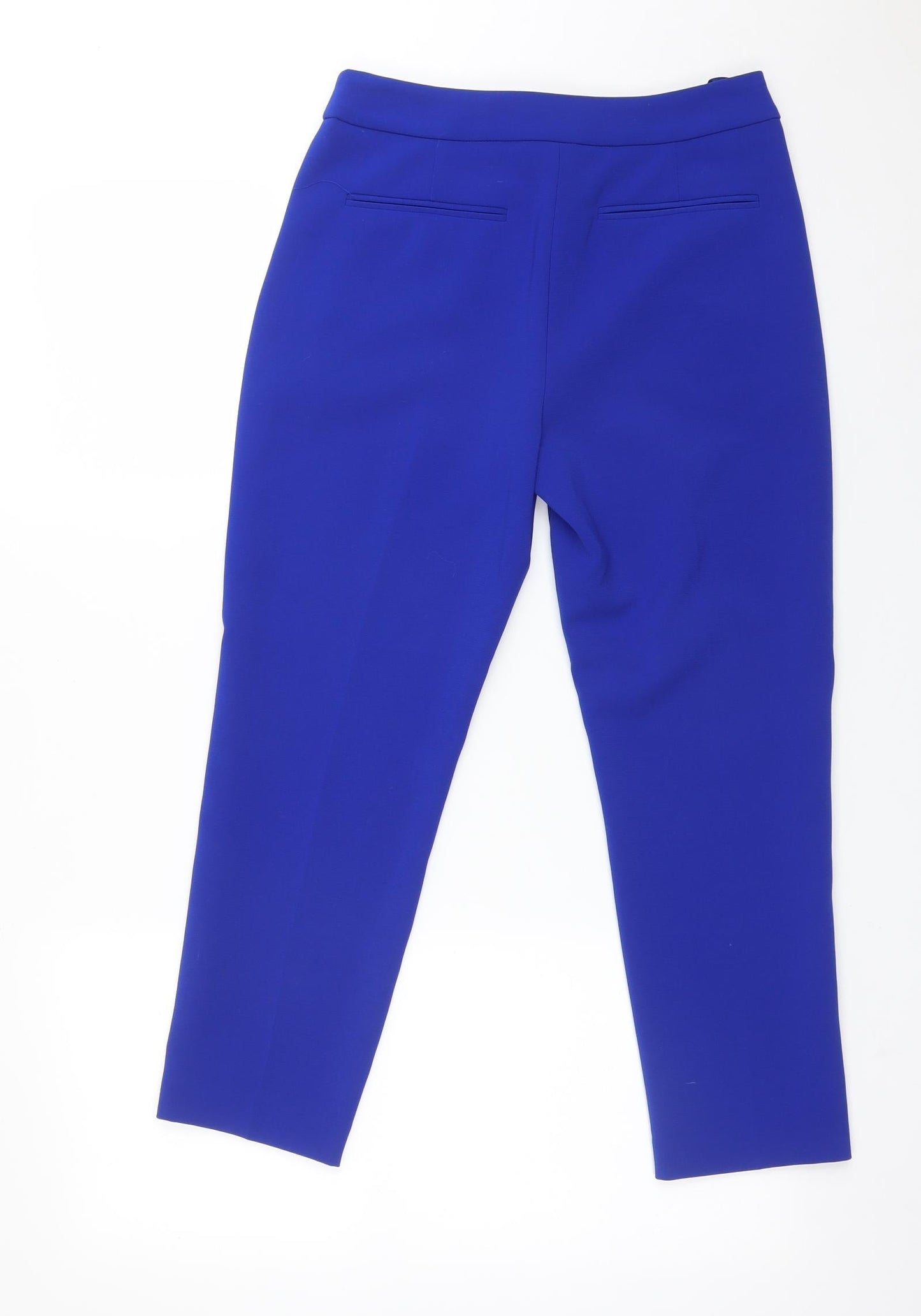 M&S Womens Blue  Polyester Dress Pants Trousers Size 6 L23 in Regular