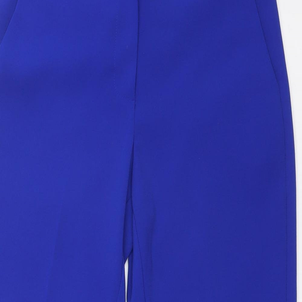 M&S Womens Blue  Polyester Dress Pants Trousers Size 6 L23 in Regular