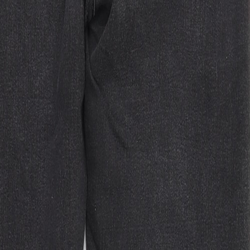Preworn Womens Black  Cotton Straight Jeans Size 8 L28 in Regular