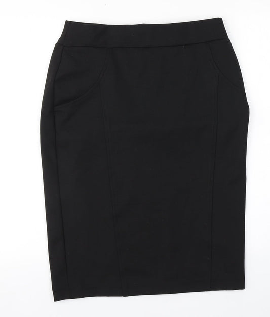 Savoir Womens Brown  Polyester Straight & Pencil Skirt Size 14