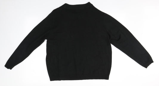 Arista Womens Brown Round Neck  Acrylic Pullover Jumper Size 18