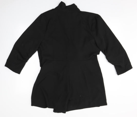 Preworn Womens Black   Overcoat Coat
