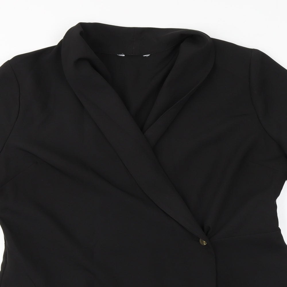 Preworn Womens Black   Overcoat Coat