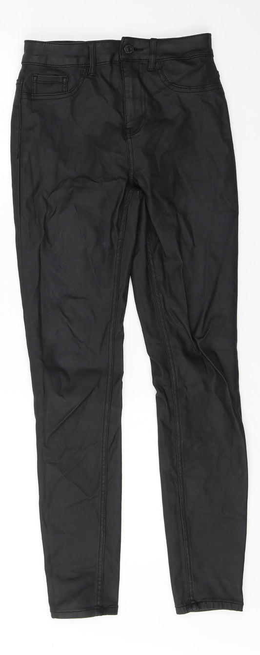 New Look Womens Black  Viscose Skinny Jeans Size 8 L27 in Regular