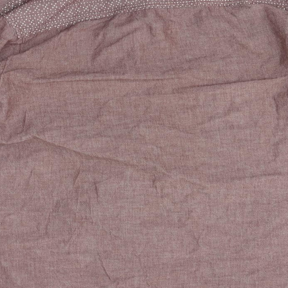 Easy Mens Grey  Cotton  Button-Up Size L Collared