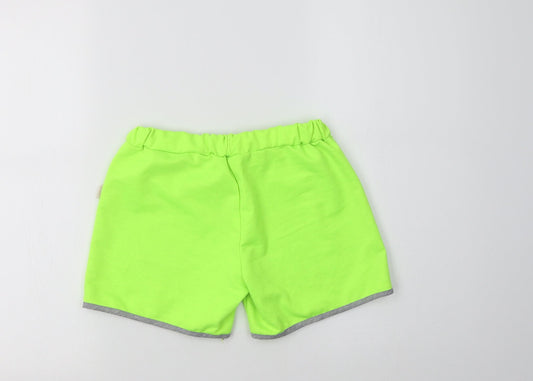 Gamet Girls Green  Cotton Sweat Shorts Size 11 Years  Regular