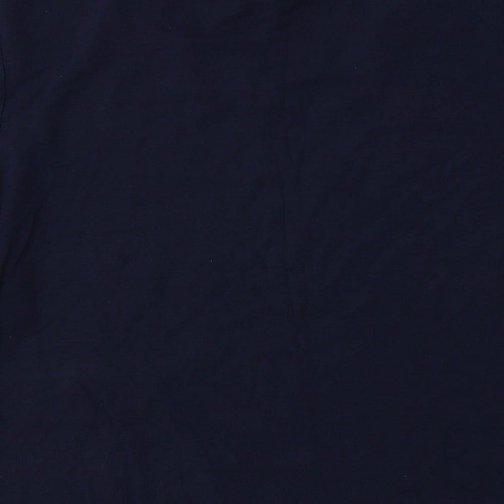 Country Casuals Womens Blue  Viscose Basic T-Shirt Size L Crew Neck
