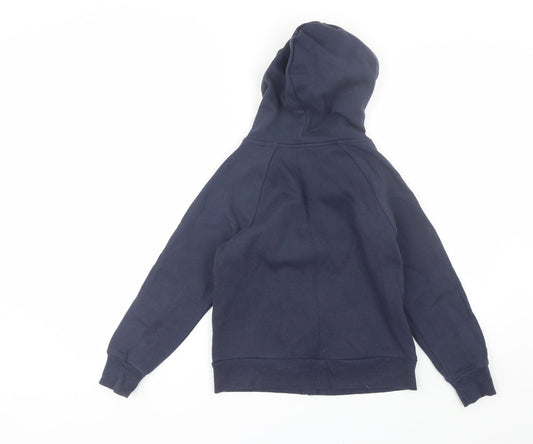 Board Angels Girls Blue  Cotton Full Zip Hoodie Size 9-10 Years