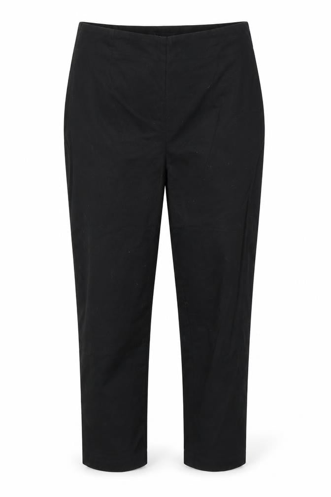 M&S Womens Black  Cotton Dress Pants Trousers Size 10 L20 in Regular