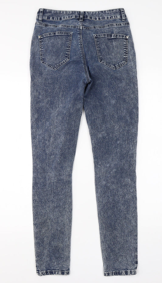 Kylie Girls Blue  Cotton Skinny Jeans Size 13 Years  Regular