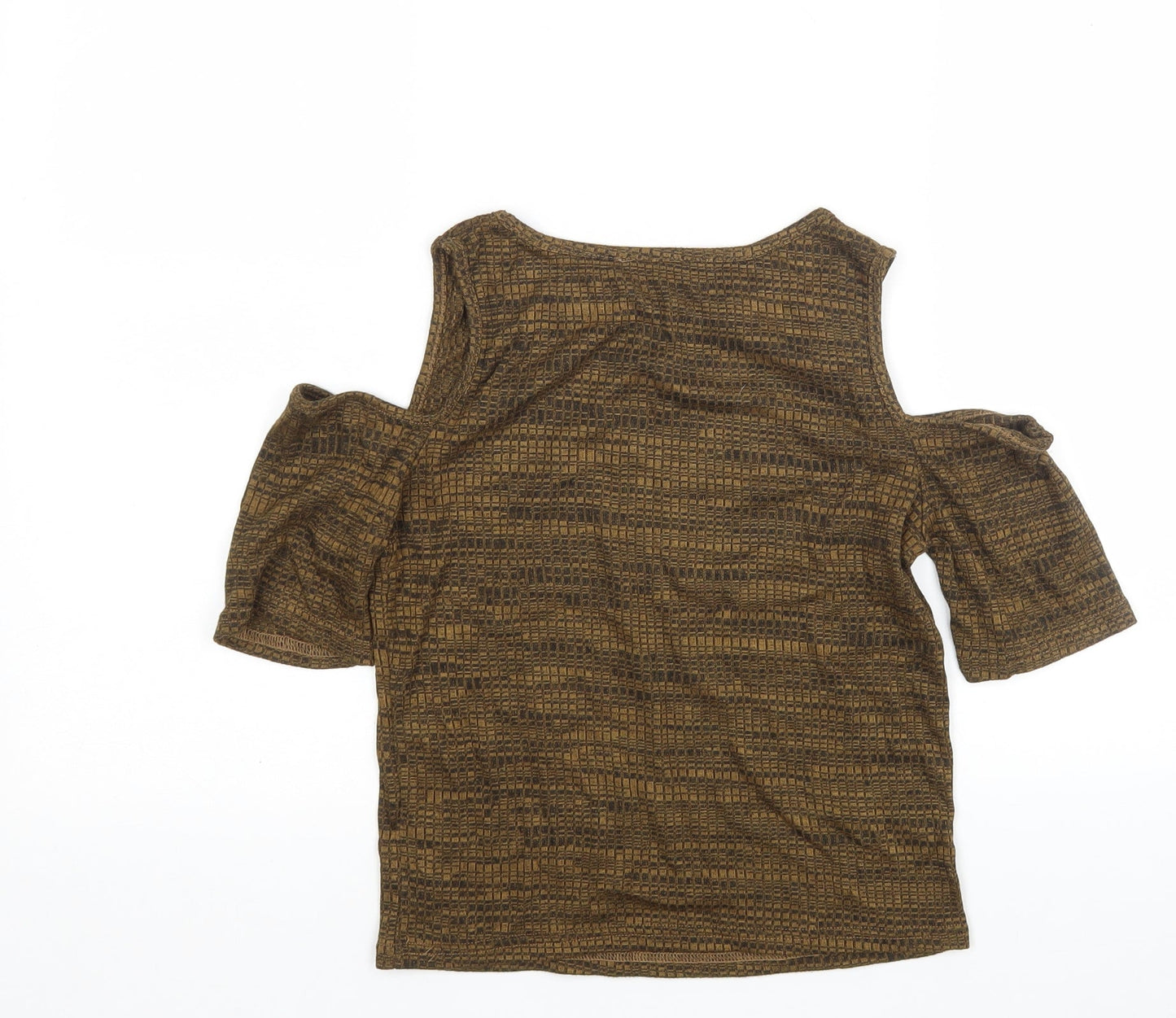 New Look Womens Brown Round Neck  Polyester Pullover Jumper Size 10