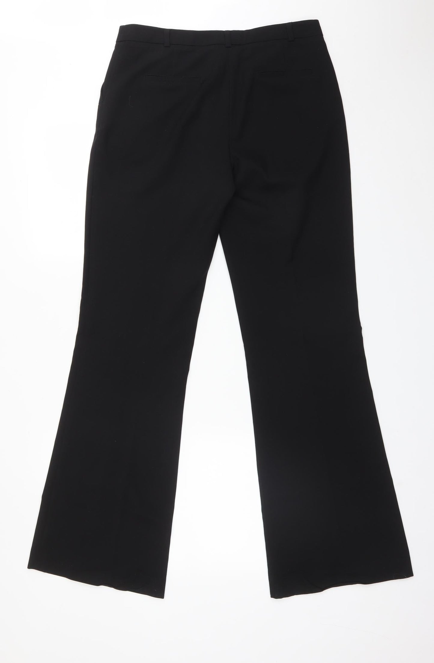 New Look Womens Black  Polyester Dress Pants Trousers Size 10 L32 in Regular