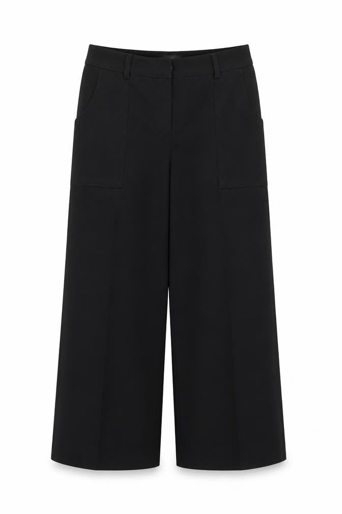 Marks and Spencer Womens Black  Polyester Trousers  Size 10 L23 in Regular