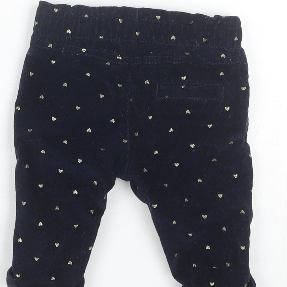 Primark Baby Blue  Cotton Jogger Trousers Size 0-3 Months