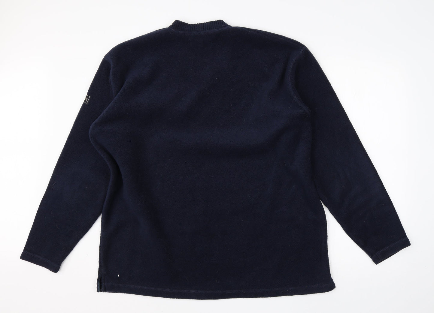 Highpoint Mens Blue V-Neck  Polyester Pullover Jumper Size L