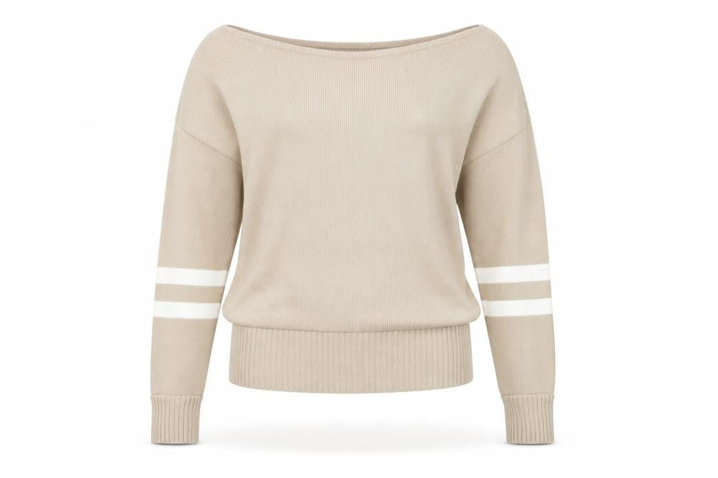 PRETTYLITTLETHING Womens Brown Round Neck  Acrylic Pullover Jumper Size S