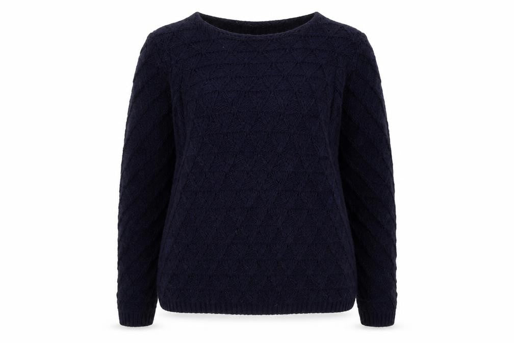 Debenhams Womens Blue Round Neck  Acrylic Pullover Jumper Size 20
