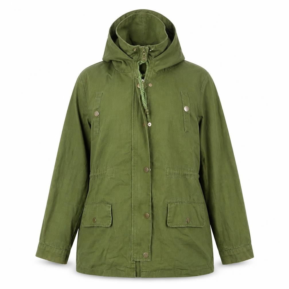 LUMINEUX Womens Green   Overcoat Coat Size M