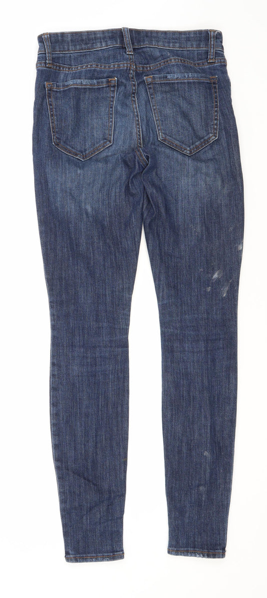 Gap Womens Blue  Cotton Skinny Jeans Size 26 in L30 in Regular