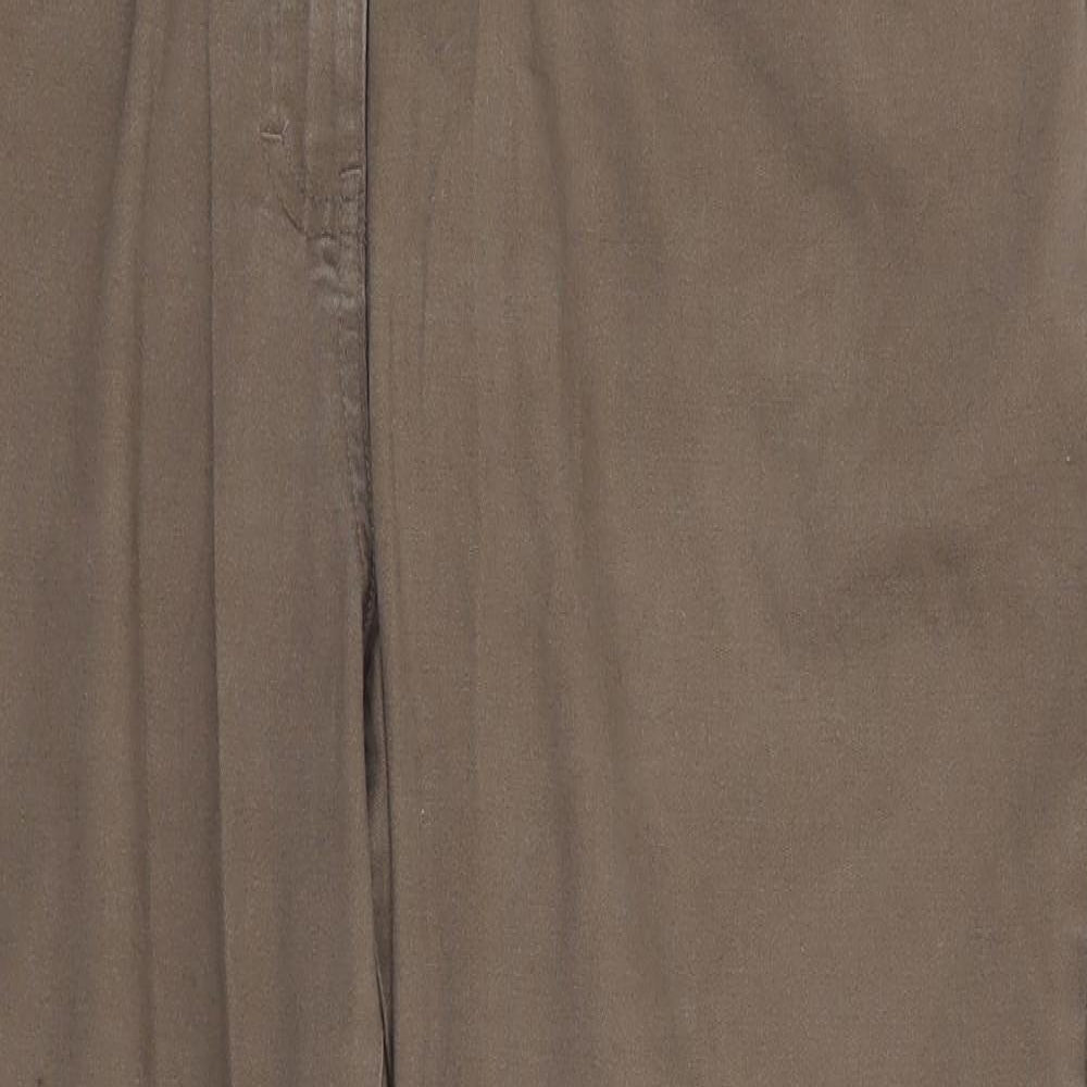 Preworn Womens Brown  Cotton Trousers  Size 18 L27 in Regular