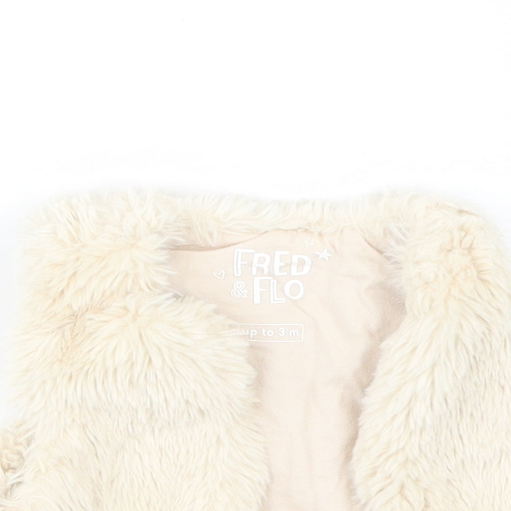 Fred & Flo Baby Beige   Jacket  Size 0-3 Months