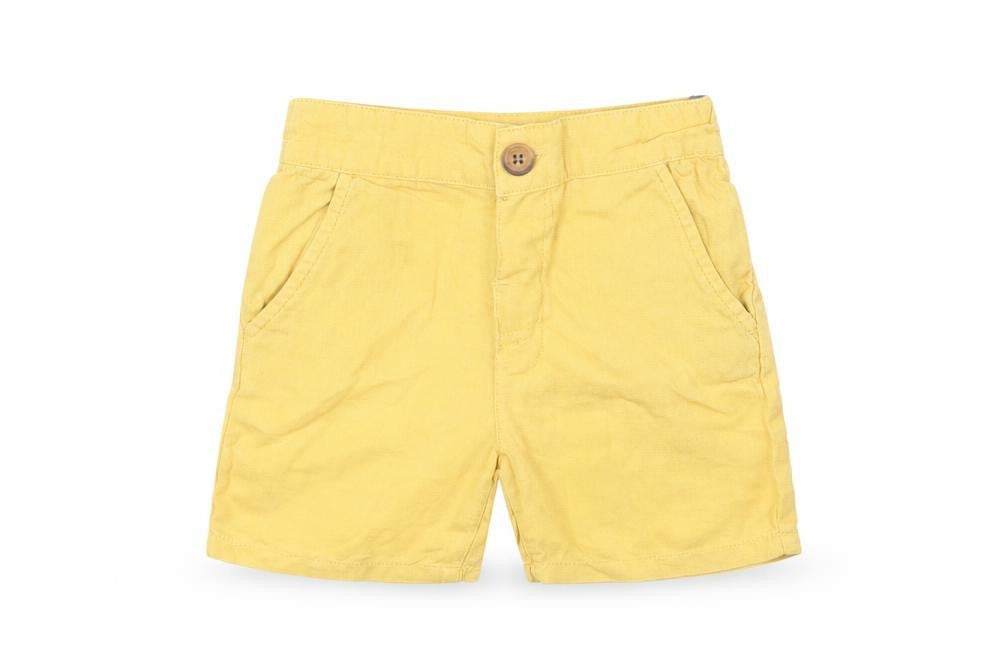 Preworn Baby Yellow  Cotton Cropped Trousers Size 18-24 Months