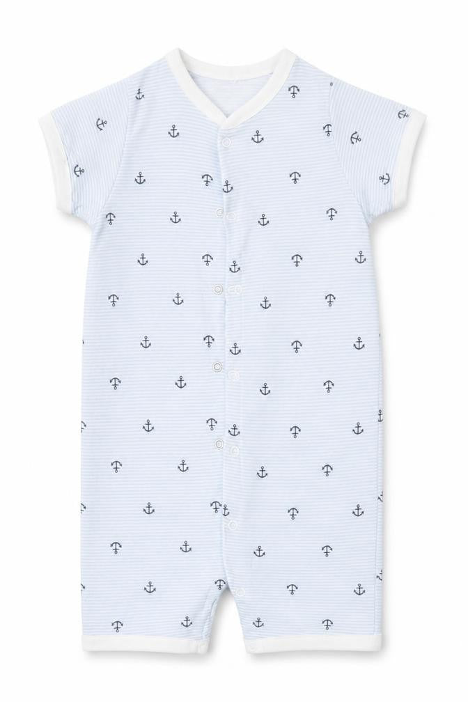 H&M Baby Blue Striped Cotton Babygrow One-Piece Size 18-24 Months   - Anchor
