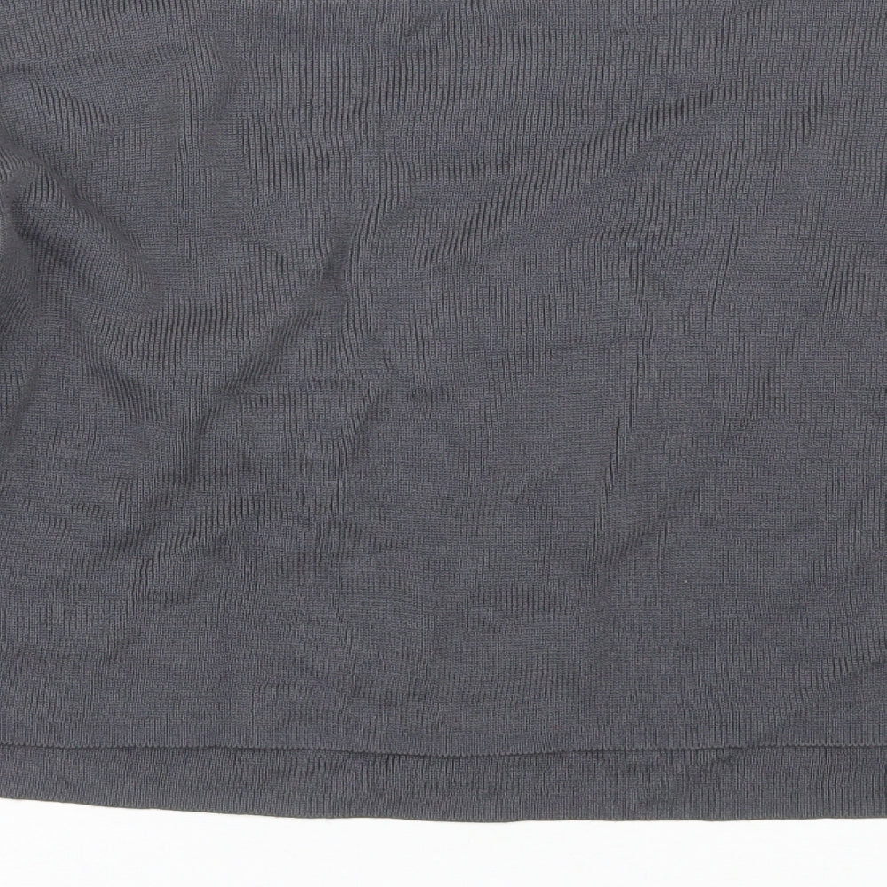 New Look Womens Grey Round Neck  Acrylic Pullover Jumper Size 8