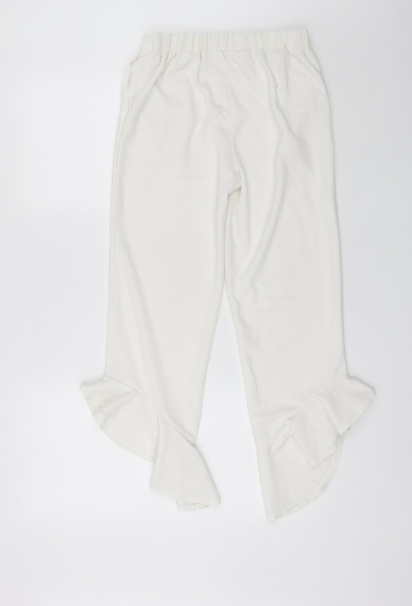 Cherry Koko Womens White  Polyester Bloomer Trousers Size M L20 in Regular