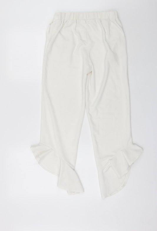 Cherry Koko Womens White  Polyester Bloomer Trousers Size M L20 in Regular