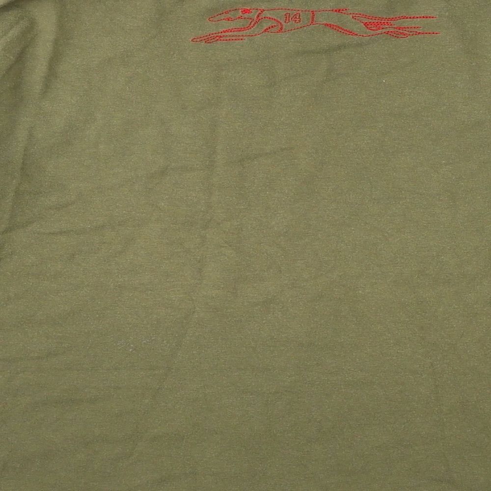 NEXT Boys Green  Cotton Basic T-Shirt Size 10 Years Round Neck