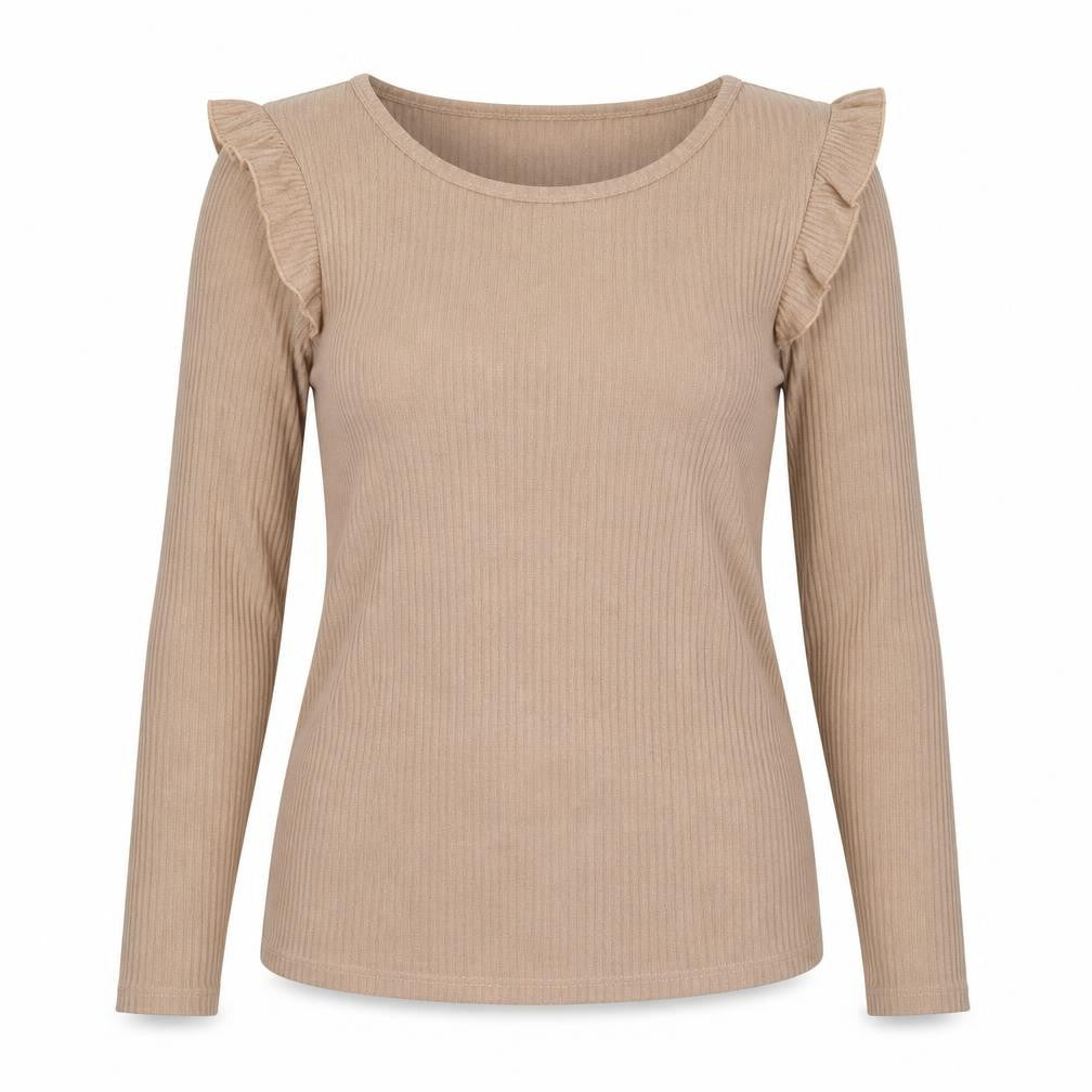 New Look Womens Brown Round Neck  Viscose Pullover Jumper Size 10