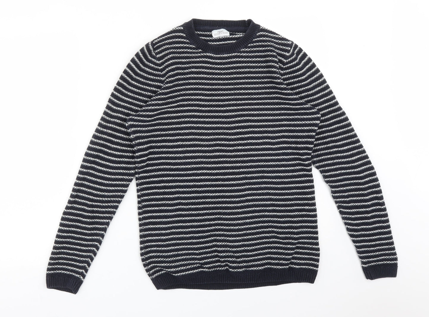NEXT Womens Multicoloured Striped Cotton Pullover Sweatshirt Size S