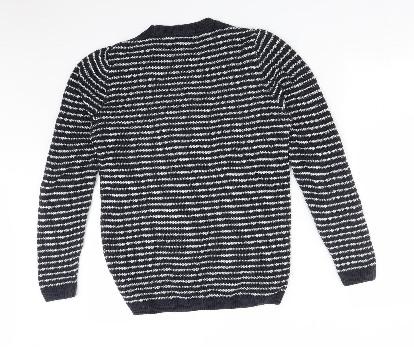 NEXT Womens Multicoloured Striped Cotton Pullover Sweatshirt Size S