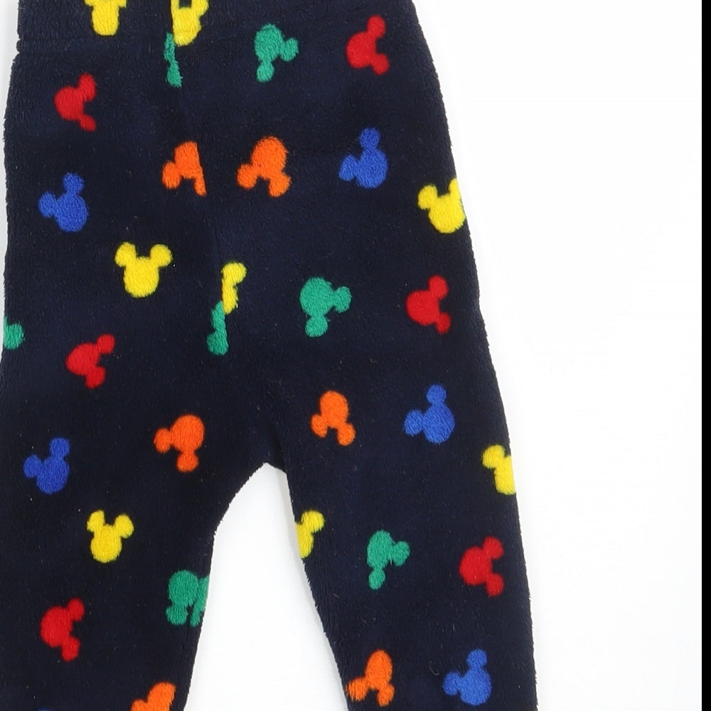 Primark Baby Multicoloured Animal Print 100% Polyester Jogger Leggings Size 9-12 Months   - Waist 16in; Inside  leg 8in