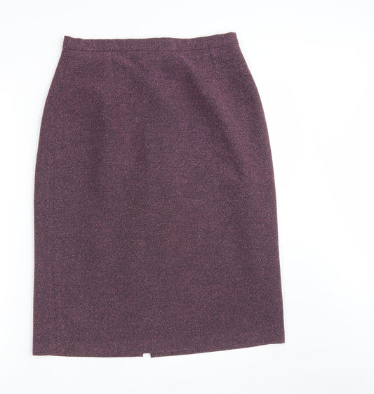 C . M .D Womens Pink  Rayon Straight & Pencil Skirt Size 14   Zip