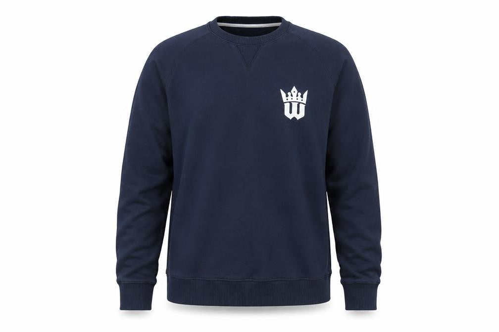 Playerlayer Mens Blue Round Neck  Cotton Pullover Jumper Size XL